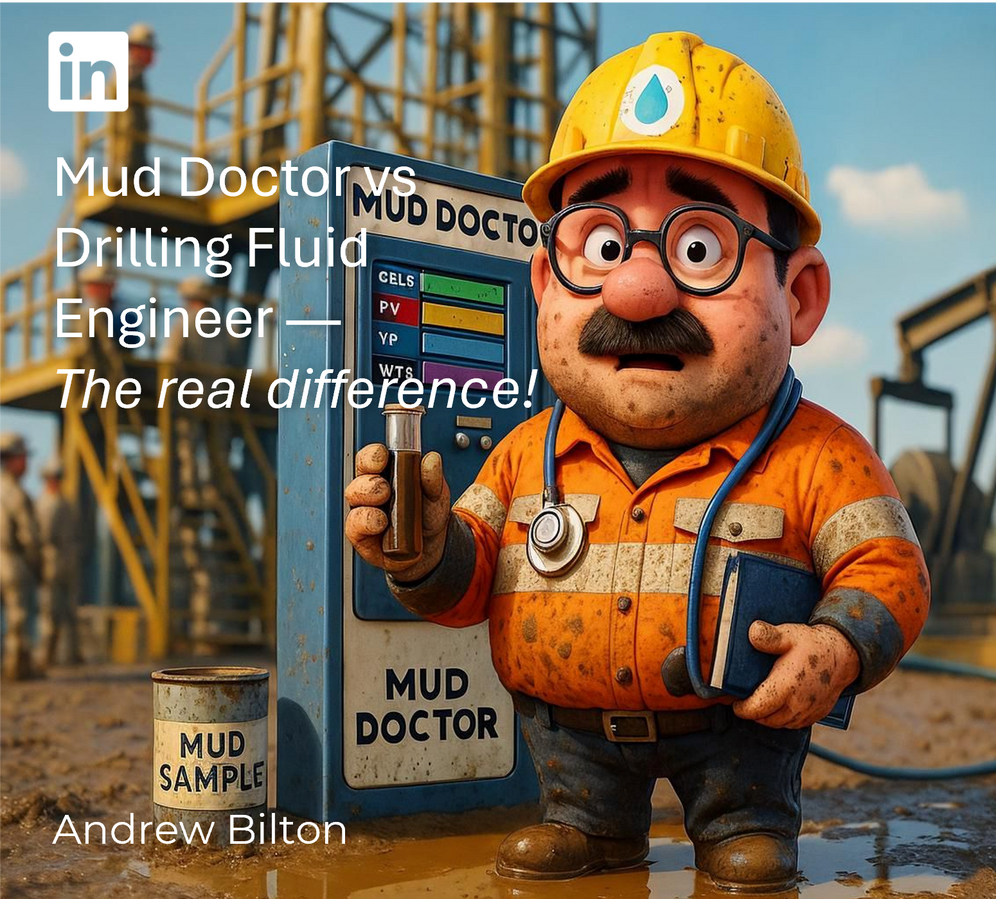A link to a LinkedIn article comparing Mud Doctors to Drilling Fluid Engineers A link to a LinkedIn article comparing Mud Doctors to Drilling Fluid Engineers